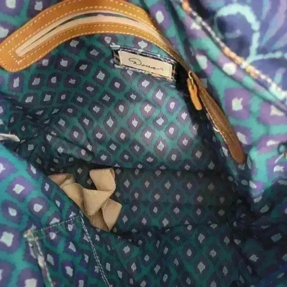 Dena Designs Women's Canvas Kumari North South Boho Weekend and Tote Bag 2-Piece - Picture 11 of 13